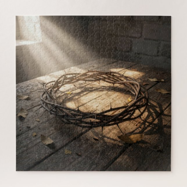 Puzzle Couronne d'épines illuminée par les rayons du sole (Vertical)