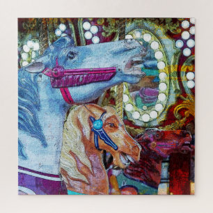 Puzzle Course de chevaux de carrousel