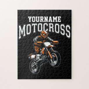 Puzzle Course de Moto Cross Dirt Bike Pilote Personnalisé