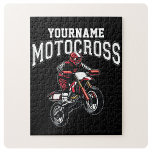 Puzzle Course Motocross Dirt Bike Rider personnalisée<br><div class="desc">Custom NAME Dirt Bike Rider Motocross Racing Moto Racer Motorcycle Toxits - Choose Color and Customize with your Name or Custom Texte!</div>