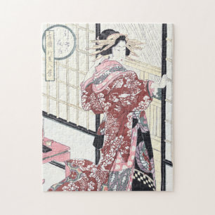 Puzzle Courtisane d'Ukiyo-e de Japonais avec des