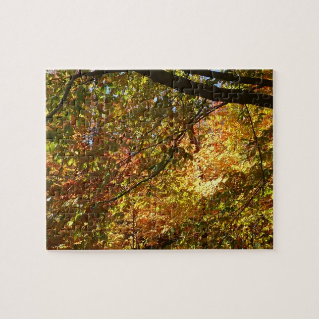 Puzzle Couvert de feuilles d'automne I Nature jaune d'aut (Horizontal)