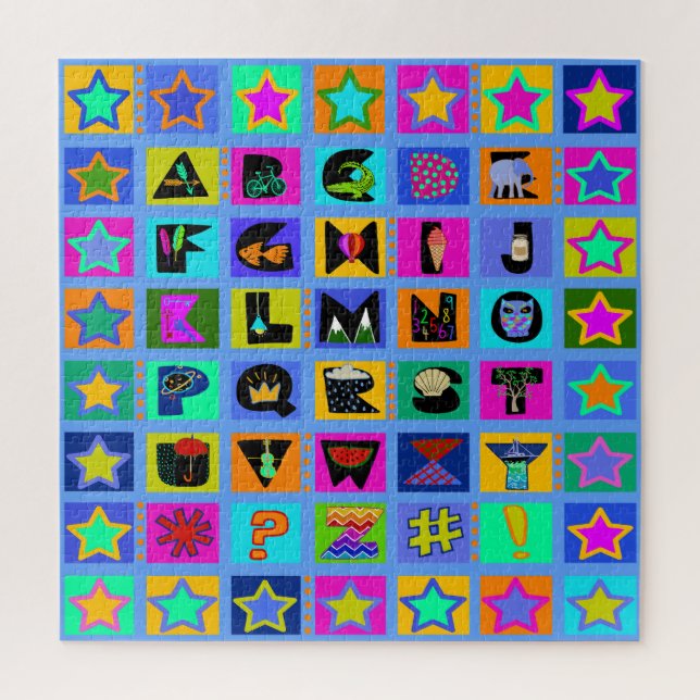 PUZZLE COUVERTURE LETTRE ALPHABET ENFANTS  (Vertical)