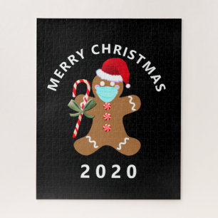 Puzzle Covid Gingerbread Homme drôle Noël 2020