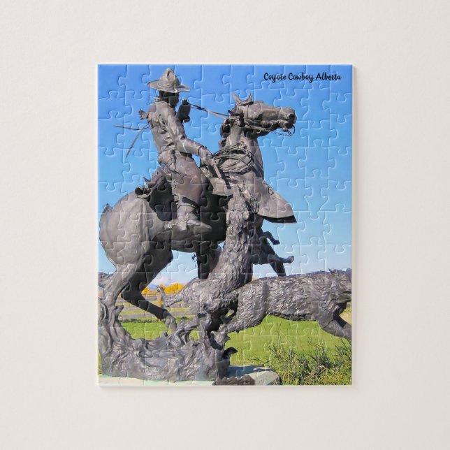 Puzzle Cowboy Coyote Alberta (Vertical)
