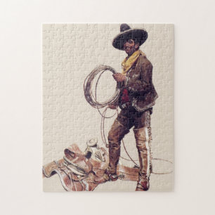Puzzle « Cowboy mexicain » par W Herbert Dunton