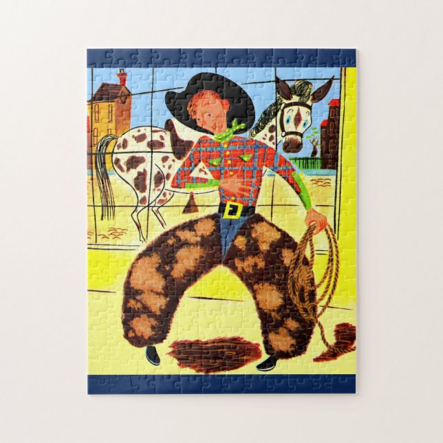 Puzzle cowboy mignon (Vertical)