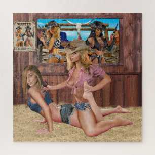 PUZZLE COWGIRL CATFIGHT LUTTE #2