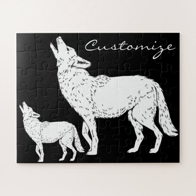 Puzzle Coyote Howling Thunder_Cove (Horizontal)