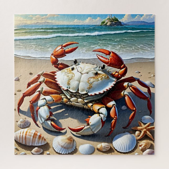 Puzzle Crabe de plage vibrant (Vertical)