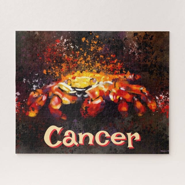 Puzzle Crabe Nautique Plage Cancer Personnalisé (Horizontal)