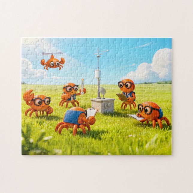 Puzzle Crabs espions apprenant comment fonctionne la stat (Horizontal)