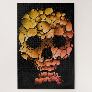 Puzzle Crâne de pierre – Art gothique unique inspiré de l