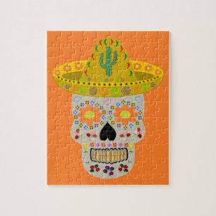 Puzzle Crâne du Jour des Morts mexicain
