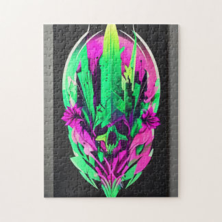 Puzzle crâne Emerald Enigma - 252 pièces