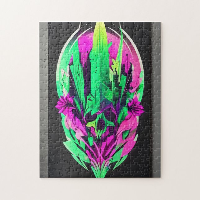 Puzzle crâne Emerald Enigma - 252 pièces (Vertical)