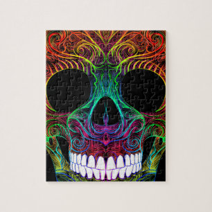 Puzzle Crâne superbe de Skull Dia De Los Muertos Candy d