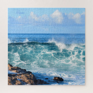 Puzzle Crashing Ocean Waves in Hawaii - 20x20 inch