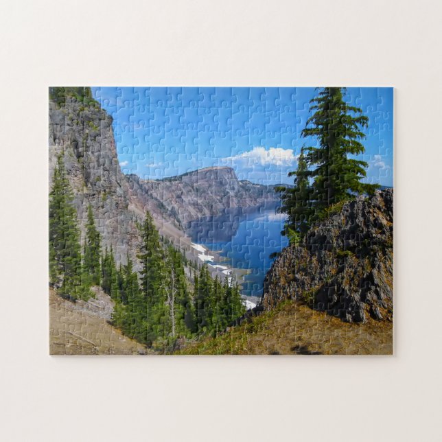 Puzzle Crater Lake Oregon. (Horizontal)