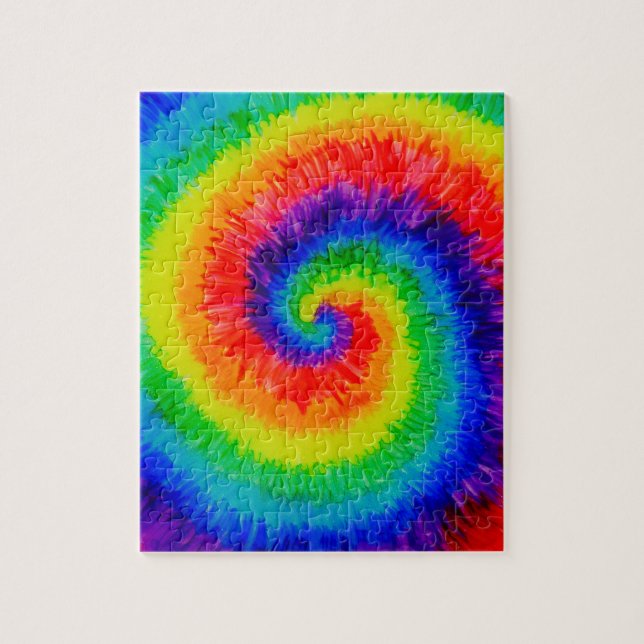 Puzzle Cravate mourir arc-en-ciel dans l'encre d'alcool (Vertical)