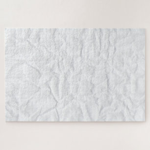 Puzzle Creased white paper hard prank