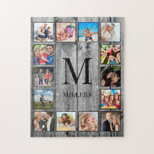Puzzle Create Your Custom Photo Collage Rustic Farmhouse
