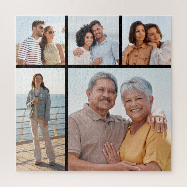 Puzzle Create Your Own 5 Photo Collage (Vertical)
