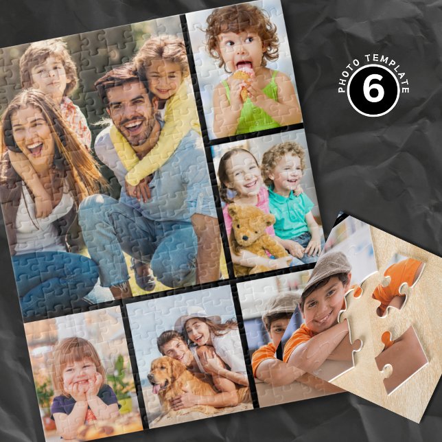 Puzzle Create Your own 6 Photo Collage Gift Simple Easy (Créateur téléchargé)