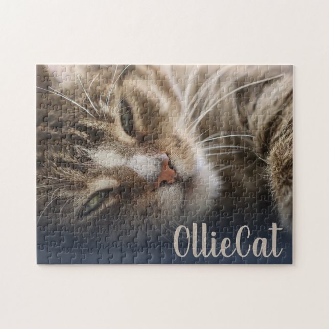 Puzzle Create Your Own | Cat Kitty Custom Photo Keepsake (Horizontal)