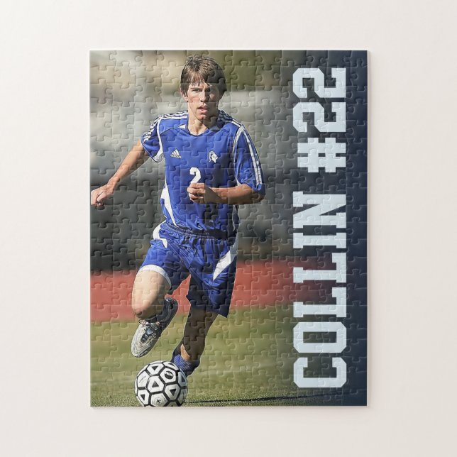 Puzzle Create Your Own | Custom Photo Soccer Keepsake (Vertical)