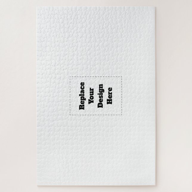 Puzzle Create Your Own white  (Vertical)