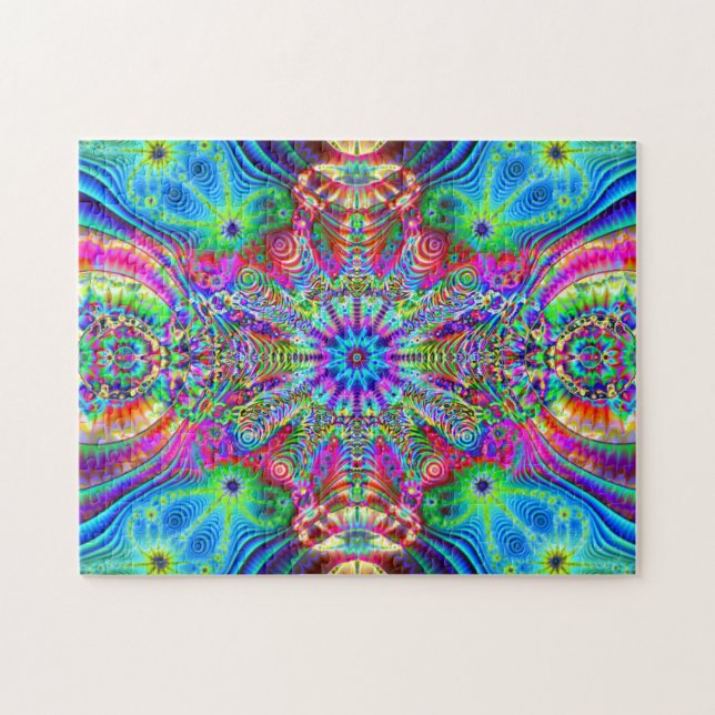 Puzzle Creatrip cosmique - conception trippy (Horizontal)