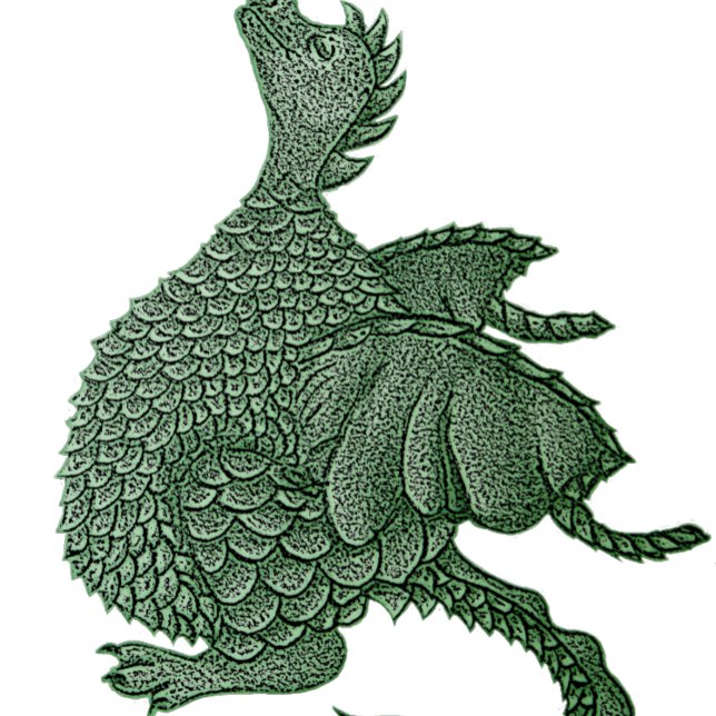 Puzzle créature imaginaire mythique dragon vert mignon (Créateur téléchargé)