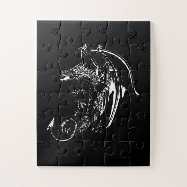 Puzzle Créature Magique Fantastique Dragon de Nuit Enchan (Vertical)