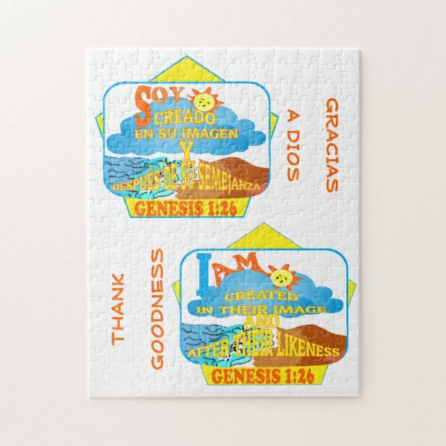 Puzzle Créé sur leur image - Pièces surdimensionnées Jigs (Vertical)