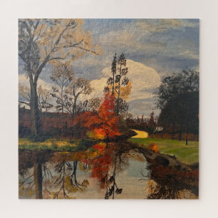 Puzzle Creek Side in Autumn, Original de Gary Poling