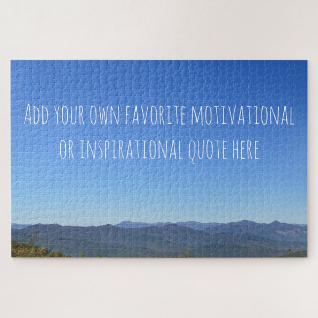 Puzzle Créer votre propre message Pittoresque Mountain Ho (Horizontal)
