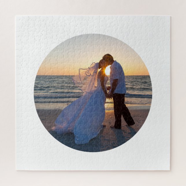 Puzzle Créez Votre Propre Cercle De Forme Mariage (Vertical)