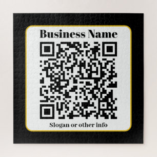 Puzzle Créez votre propre code QR Bordure noire blanche