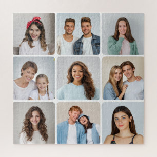 Puzzle Créez Votre Propre Collage Photo 9 Coins Arrondis