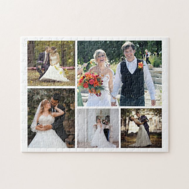 Puzzle Créez votre propre collection de 5 Mariages photo (Horizontal)