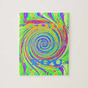 Puzzle Créez votre propre Dieu Bénissez-vous un texte ins