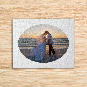 Puzzle Créez votre propre forme ovale de mariage 10x8