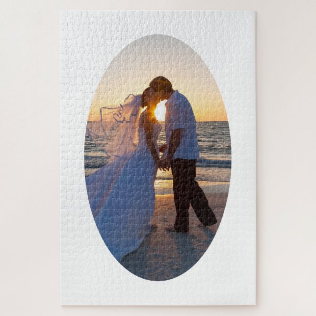 Puzzle Créez votre propre forme ovale de mariage 20x30 (Vertical)