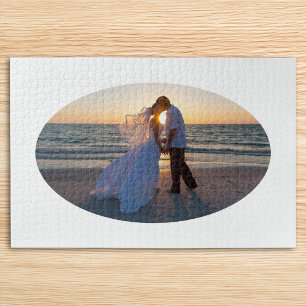 Puzzle Créez Votre Propre Forme Ovale Mariage 30x20