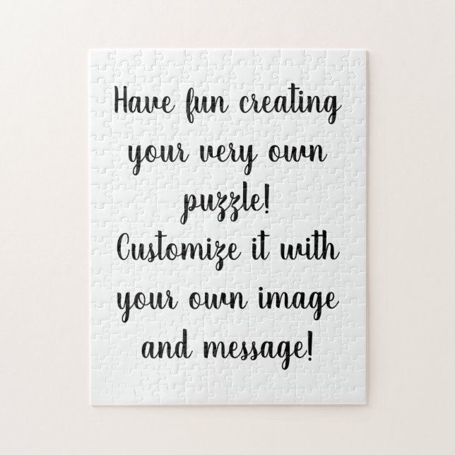 Puzzle Créez votre propre personnalisation Customisée (Vertical)