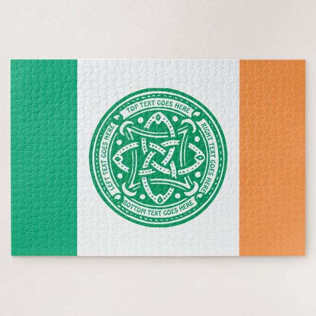 Puzzle Créez votre propre Shamrock de noeuds celtes Green (Horizontal)