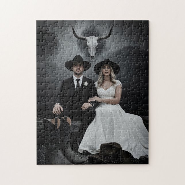Puzzle Créez votre propre souvenir de mariage (Vertical)