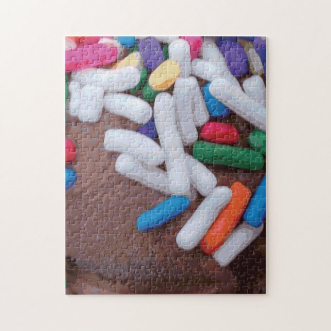 Puzzle Crème glacée au chocolat foncé avec arrosage arc-e (Vertical)