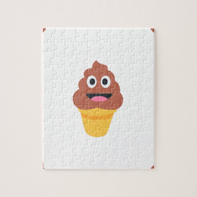 Puzzle crème glacée cône émoji (Vertical)